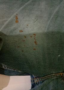 Lee Used Jeans Size 30 Waist. Slight Rust.