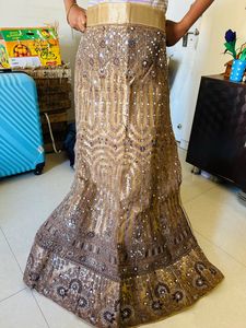 Semi Stitched Bridal Party Lehenga
