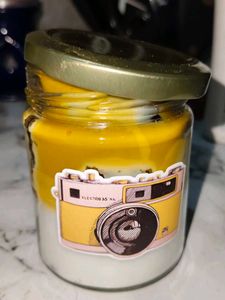 Vintage Camera Candle