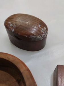 Vintage Wooden Trinket Boxes (Set of 3)