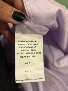 Louis Philippe Classic textured Self Design Shirt