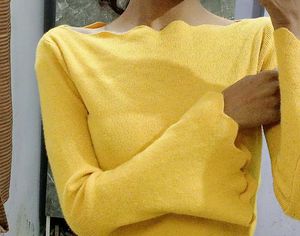 Yellow Knitted Top