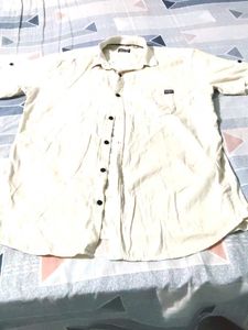 Cream Button-Down Shirt