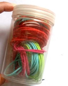 Box Of Colourful Rubberbands