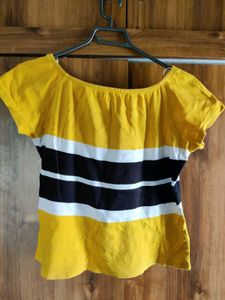 Mustard Casual Top