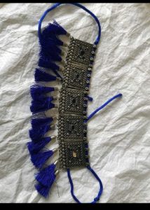 Pink oxidised Tassel Choker Necklace 💗