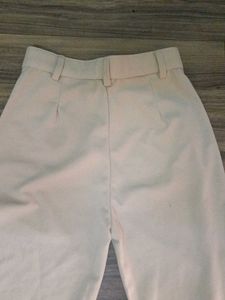 Beige Straight Leg Pants