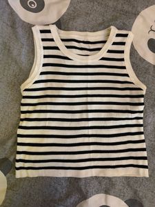 Striped Sleeveless Top