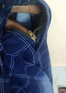 Ckecked Jean Pant