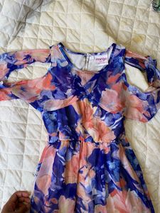 Summertime Floral Dress💜🤍🩷