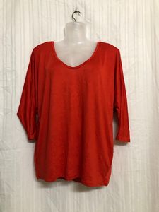 Orange Long Sleeve Top