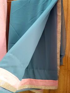 Georgette Saree Without Blouse