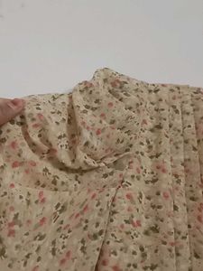 Floral Pleated Midi Dress