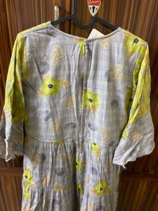 Floral Attached Coat Dress