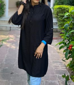 A Black Pathani Kurti