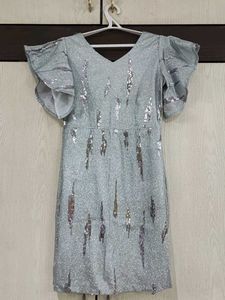 Sparkling Silver Party Dress
