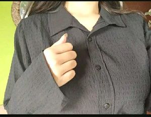 Black Slim fit Classic Casual  Shirt For Women