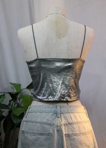 Silver Shimmer Cami Top