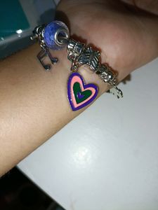 Combo Of Lavender Bow Clip &amp; Hand Bracelet!