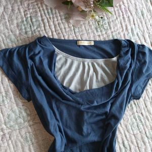 Blue Casual Top