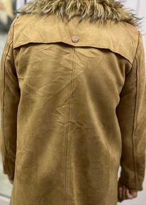 Fur Collar Trench Coat