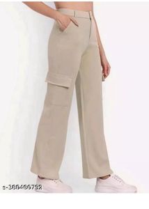 Solid cargo style bell noutam trouser