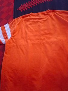 Orange Striped T-Shirt