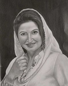 A Woman Sketch (Charcol)