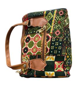 Patchwork Handbag with Handles