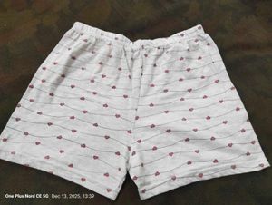 Heart Print Casual Shorts