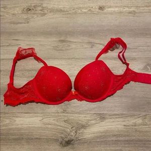 Red Bra with Details