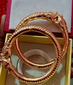 Temple Were Ethnic Golden Bangles