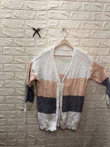 Striped Knit Cardigan🐭