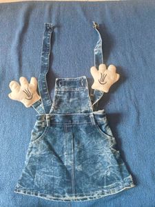 Denim Overalls Dress