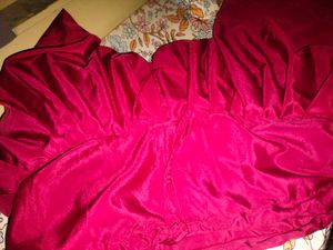 Elegant Magenta satin fabric salwar