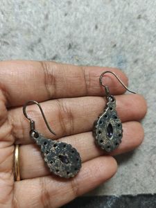 925 silver amethyst Stone Earrings