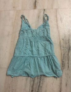 Cute Blue Ethnic Top