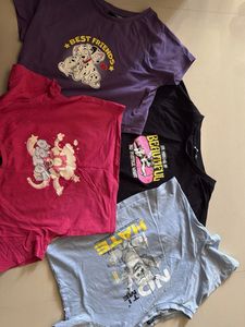 Bonkers Printed Baby Tee Combo Of 4