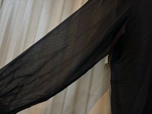 Elegant Black Wrap Blouse