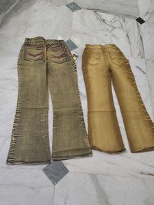 2 new bootcut jeans