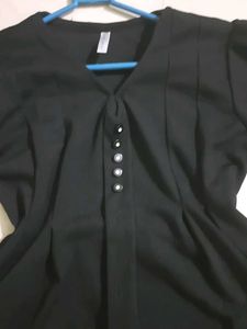 Chic Black Long Sleeve Top