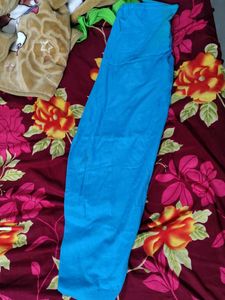 stitched Yellow &amp; Blue Kurta Set with lining