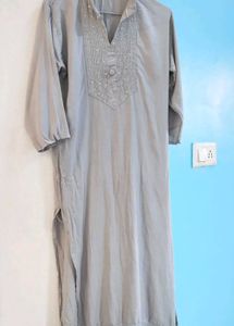 Elegant Grey Kurta