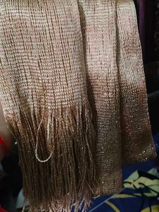 Dupatta With Blouse Golden Colour