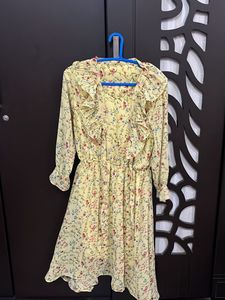 Floral Ruffle Midi Dress