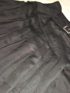 High Waisted Black Adjustable Skirt