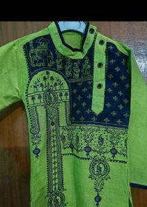 Baby Boy Green Kurta