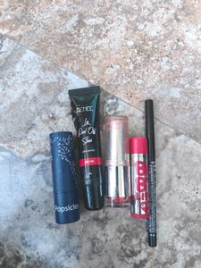 Combo Of Lipstick & Other Makeup
