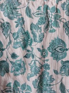 Floral Print Cotton Pants