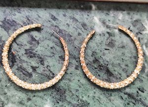 Anti Tarnished Diamond Hoops